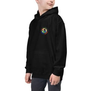 Kids wearing Black Hoodie